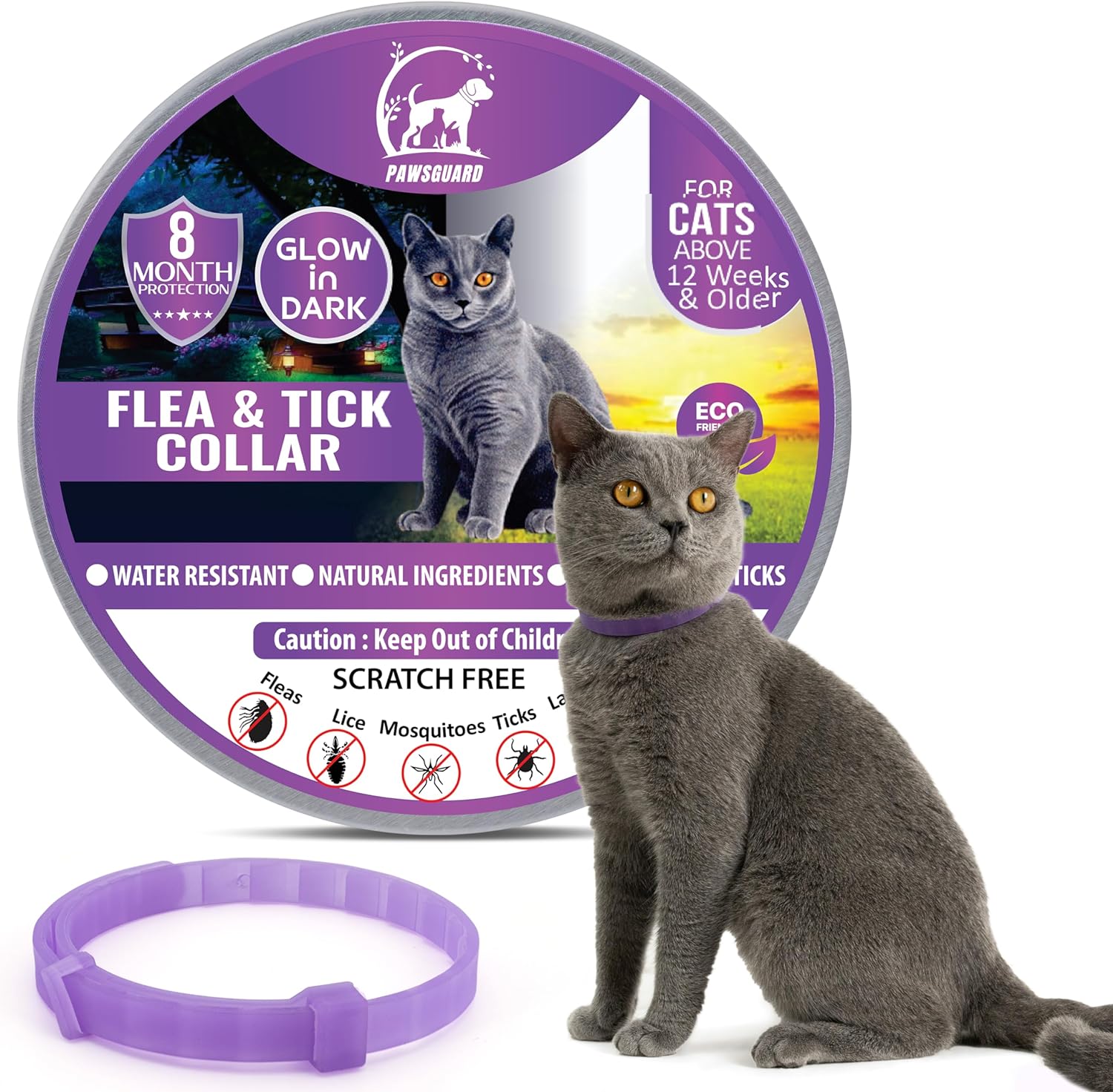 Illustration of Flea And Tick Prevention Collar With Vertex Beads