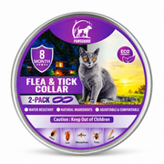 PawsGuard Flea & Tick Collar for Cats – 2 Pack