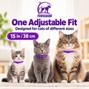 PawsGuard Flea & Tick Collar for Cats – 2 Pack